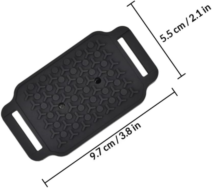 Anti-Slip Ice Grippers 14-Spike Elastic Rubber Shoe Covers with Hook-and-Loop Fastener, Detachable Traction Cleats for Mountaineering and Snow Hiking, 1 Pair