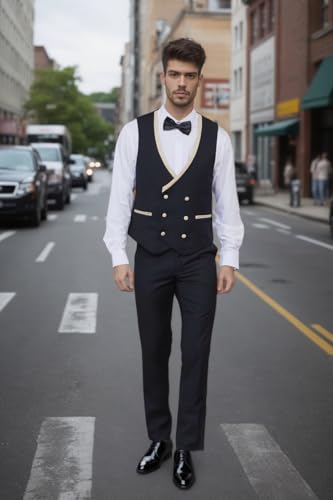 Tuxedo for Men Slim Fit 3 Piece, Formal Men's Tuxedos Suits for Men Wedding Business Mens Double Breasted Suit2