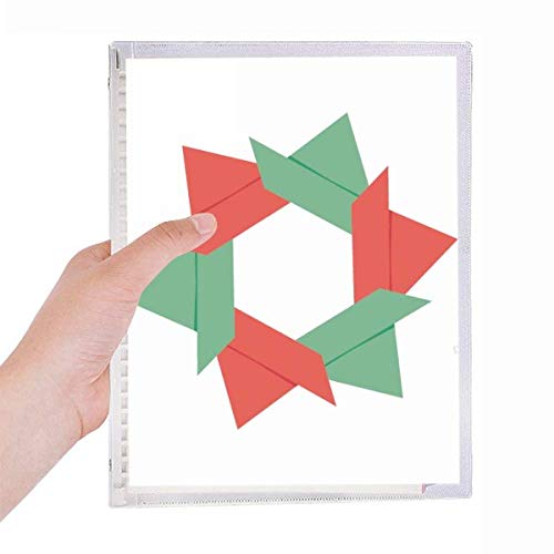 Carnet en spirale haut de gamme motif abstrait de Noël