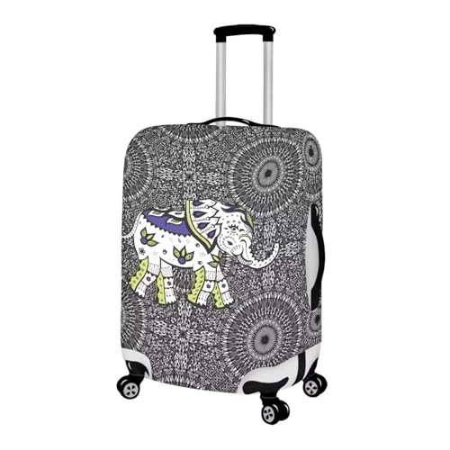 Luggage Cover personalized Suitcase Cover Zipper Closure Suitcase Protector Fits 18-21 Inch Luggage Cover Set An Elephant Print2