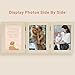 Golden State Art, 5x7 Three Picture Frame Trifold Hinged Photo Frame with 3 Openings, Desk Top Family Picture Collage, with Real Glass (5x7 Triple, Beige, 2-Pack)