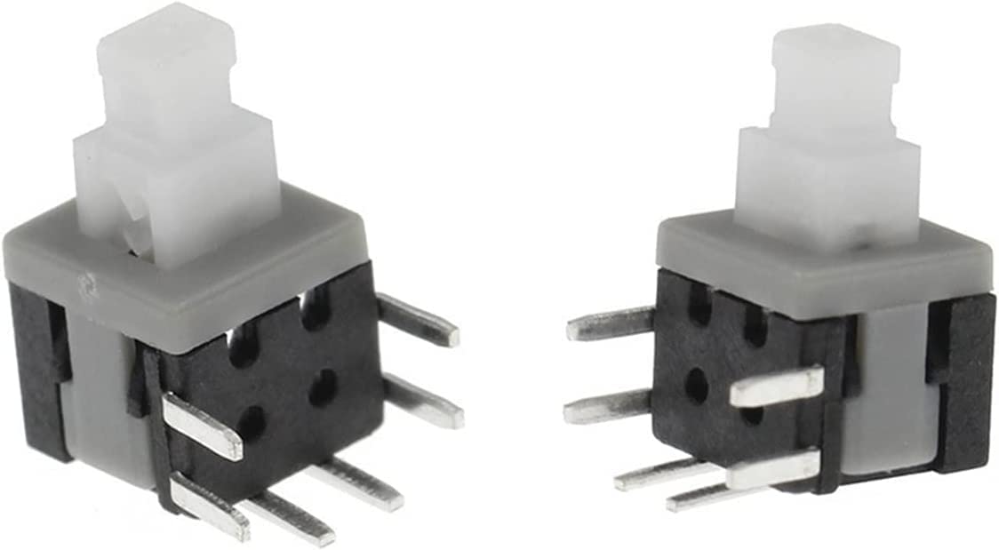 Interruptores de palanca, microinterruptor, botón del interruptor de encendido, interruptores de palanca, microinterruptor 100PCS Kft-5.8 5.8x5.8MM Lado de cierre táctil 6Pin Microinterruptor de inter