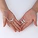 Jstyle Silver Plated Bridal Jewelry Set for Wedding Prom Simple Crystal Rhinestone Pendant Necklace and Earrings Sets for Bride Bridesmaids