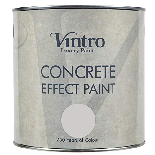 Vintro Paint | Concrete Effect Paint | Light Grey | 2.5L (Chalk)