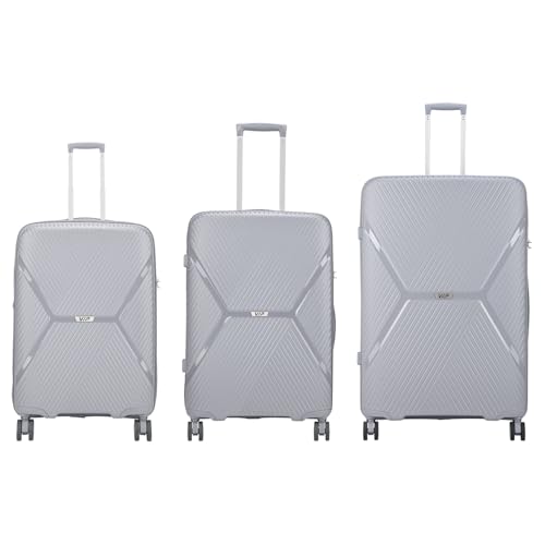 Image of VIP Engage Check-in Set - (56+66+76cms) for Travel (SO3, Light Grey)