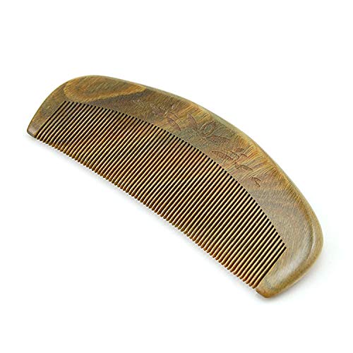 Soyiitolek Natural Green Sandalwood Fine Tooth Comb, Anti Static Pocket ...
