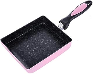 TAMUME Tamagoyaki Pan Japanese Omelette Pan for Stovetop and Induction Hobs (Pink)