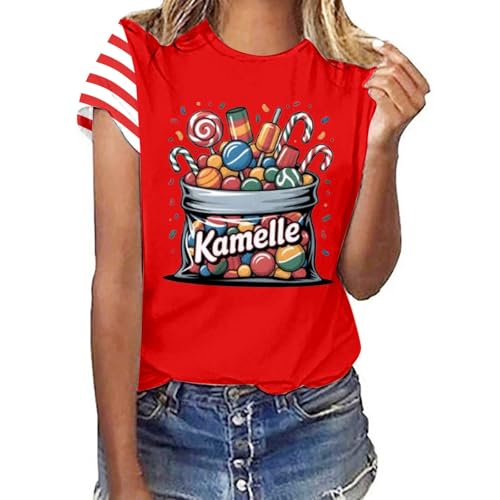 Camiseta para mujer, disfraz de carnaval, manga corta, camiseta...