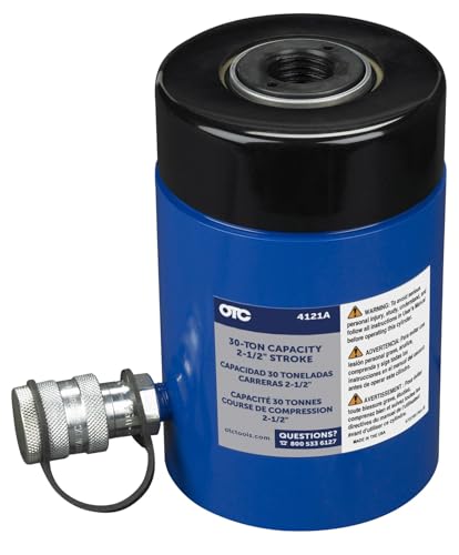 Image of OTC 4240A 30-Ton King Pin and Brake Anchor Pusher Set | Comes Complete with Hydraulic Cylinder, 2-Speed Hand Pump, Adapters, and More