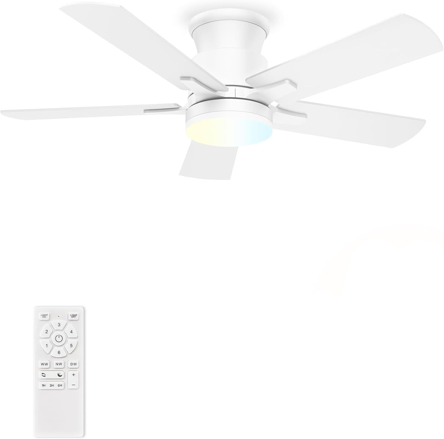 Installed Allsmartlife Flush Mount Ceiling Fan
