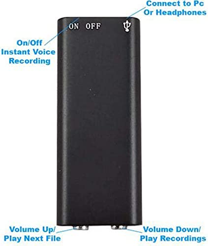 Image of 8GB New Mini Pocket Voice Recorder 8GB Professional Sound Recorder Digital Audio Mini Dictaphone + MP3 Player + USB Flash Drive (8 GB Voice Recorder)
