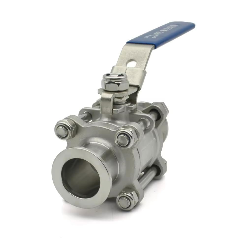 1 Válvula De Bola De Alto Vacío KF16/KF25/KF40/KF50 De 3 Piezas, Acero Inoxidable SUS304, Sello De PTFE, Válvula Manual De Brida Rápida(KF25)