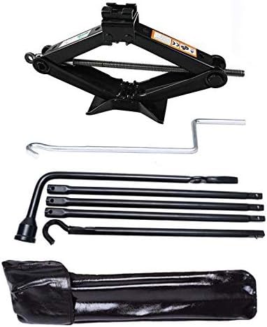 Spare Tire Tool Kit for 2002-15 Dodge Ram 1500 Lug Wrench Set & Scissor Jack 2 Ton