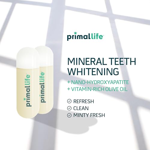 Image of Primal Life Organics Real White Teeth Whitening Gel Pods - Organic, All-Natural, No Peroxide or Bleach - 10 Treatments