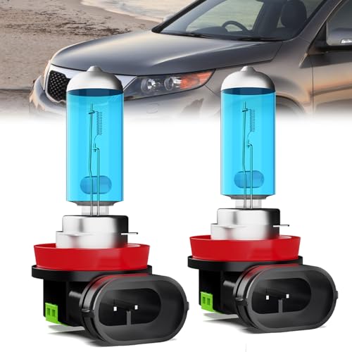 Image of Headlight Bulbs Compatible With Kia Sorento 2007-2009,H11 Low Beam Halogen Light Bulb Combo,Super Bright 6000K White,Plug and Play,Pack of 2