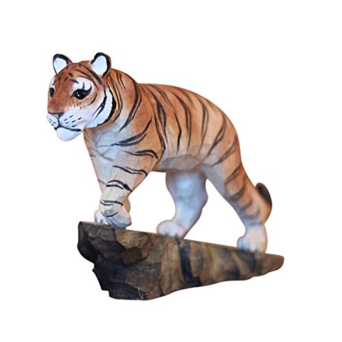 Cadeau d'ouverture créatif : sculpture de tigre en bois WXKAGF pour la maison