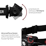 Ledlenser H5R - Rechargeable LED Head Torch, Super Bright 500 Lumens Headlamp, Water Resistant (IP67), Camping, Hiking Equipment, Rechargeable Work Head Torch, Up to 50 Hours Running Time - Image 3
