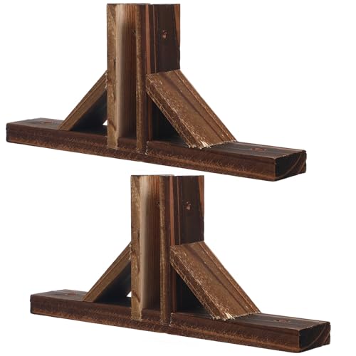 Generisch 2 Stück Kippsicherungen aus Holz für Gartenzaunständer Witterungsbeständig Glatte Oberfläche Zaunzubehör für Kleine Zäune Stabiles Zaunfundament