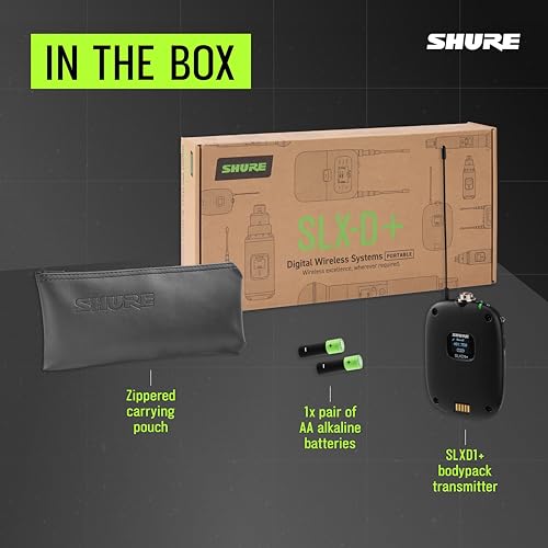 Image of Shure SLXD1+ Digital Wireless Bodypack Transmitter