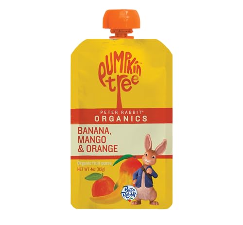 Pumpkin Tree Peter Rabbit Organics Baby Mango Banana and Orange 4 oz