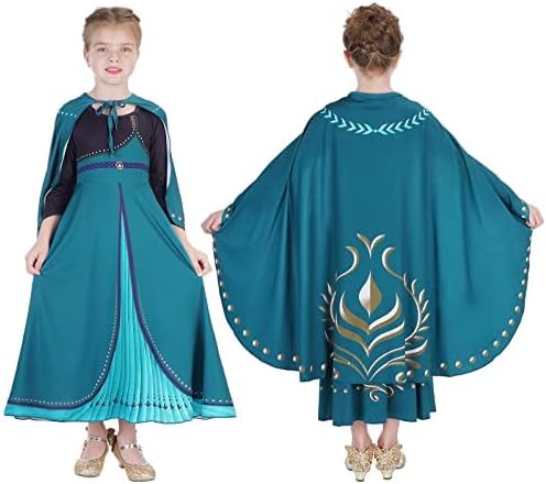 Vista 6 de YOFEEL Princess Costume Cosplay Dress up for Toddler Kid Baby Girls Fancy Party Halloween Christmas with unique Accessories