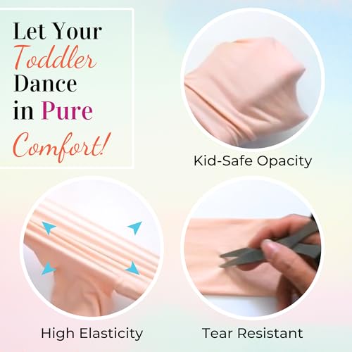 Dancina Ballet Tights for Toddler Girls – Tights for Dance Class, Recitals & Everyday Wear – Soft, Stretchy, Durable2
