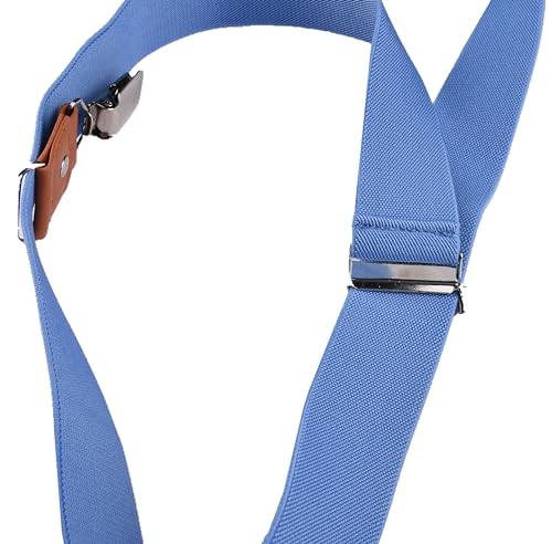 Image of Suspenders for Men Y Back Adjustable Elastic with Strong Clips 47 Inches