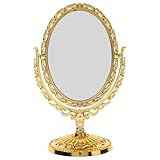 Miroir de coiffeuse pour bureau : grâce à sa surface lisse et transparente, ce miroir vous permet de réaliser un maquillage précis, que vous soyez ou à l’extérieur. miroir de coiffeuse vintage