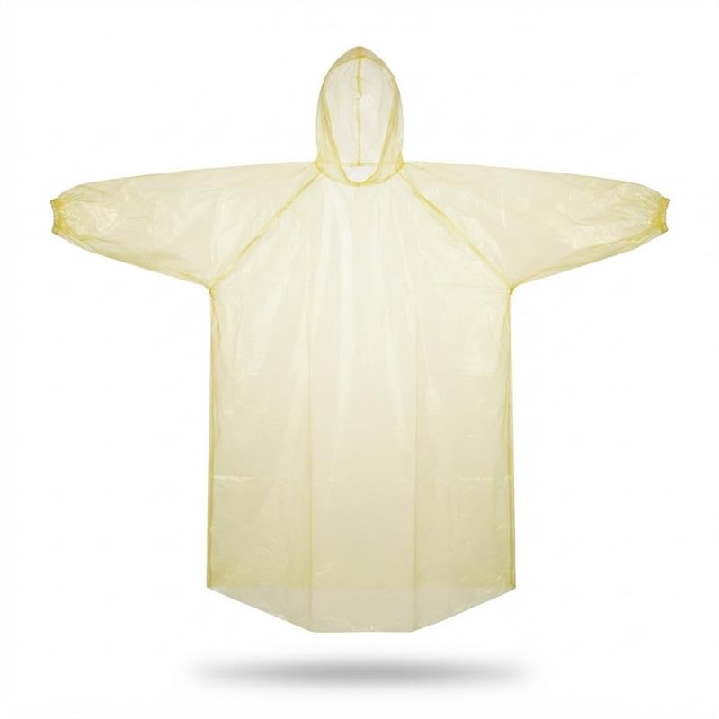 elevea 𝟏 𝐘𝐞𝐚𝐫 𝐖𝐚𝐫𝐫𝐚𝐧𝐭𝐲 Pocket Size Hooded Waterproof Disposable Raincoat for Men and Women, Lightweight Emergency Rain Poncho for Road Trips, Hiking and Outdoor Use.-picture-45