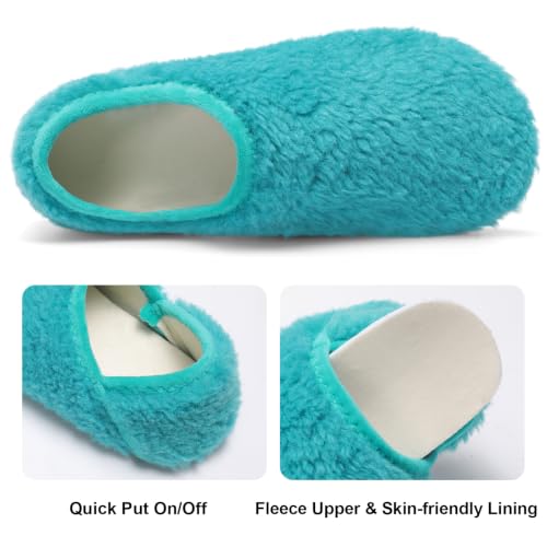 Image of Fires Womens Mens Slippers with Rubber Sole Soft-Lightweight House Slipper Socks Around House Shoes Non Slip Indoor /Outdoor