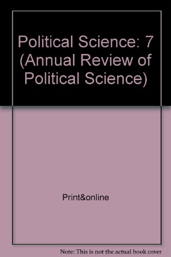 Annual Review of Political Science 2004