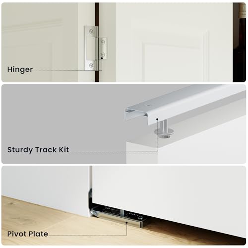 Image of Bifold Doors for 32 inch x 80 inch Opening,Hollow Core Bi Fold Closet Door