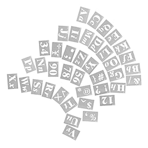 Angoily 1 Set Buchstaben Alphabet Schablonen