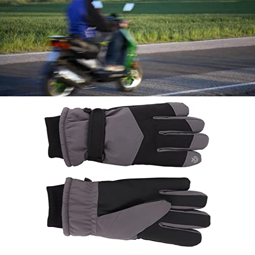 Marukio Luvas de esqui de inverno, impermeáveis, à prova de vento, luvas de neve, tela sensível ao t