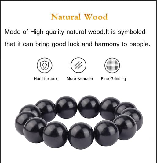 Image of Prayer Bead bracelet Mala Beaded Bracelets for Men Women 12 /15MM