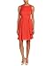 Anne Klein Women's Sheer Gingham Organza Fit and Flare Dress