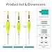 QualyQualy Lighted Slip Bobbers Fishing Floats LED Bobber w/Charger 3pcs Color Change Glow Bobber for Crappie Walleyes Fishing