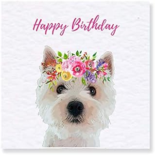 West Highland Terrier Birthday Card - Westie Card