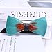 Huliyhus Fashion Elegant Feather Bow Ties Party Banquet Bowties Adjustable Men's Pre-tied Bow Ties for Wedding Party (06) One Size
