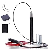 Professional High Speed Jump Rope with Self-Locking Screw-Free Design Weighted Jump Ropes -...