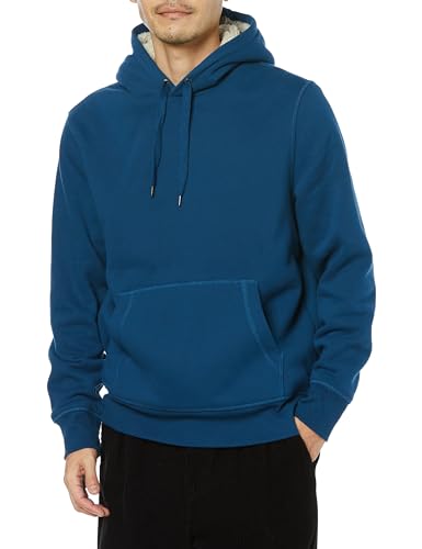 [Amazon Essentials] プルオーバーパーカー シェルパ裏地 メンズ ティールブルー Mのサムネイル