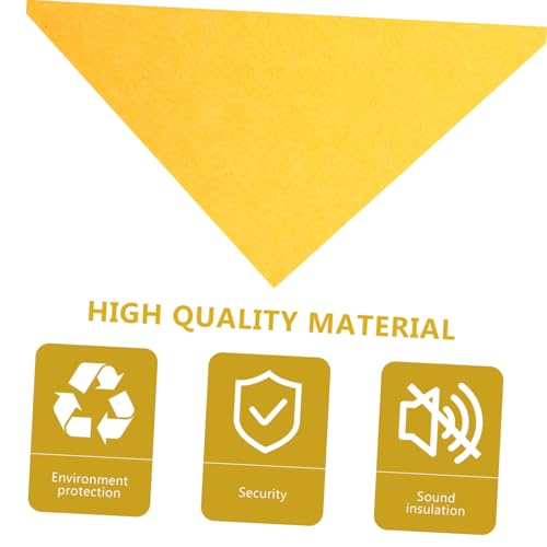 Panel de fieltro amarillo para Ktv y salas de baile, 5 piezas para absorción de sonido miniatura 3