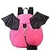 Fvstar Baby Walking Safety Backpack Kids Anti Lost Backpack with Leash Toddler Safety Harness Bag with Adjustable Belts (7.9 7.9 2.8 inch, Pink)