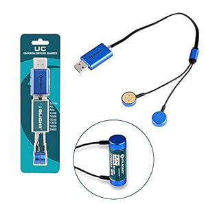 Olight UC Universal Magnetic USB Charger for Li-ion/IMR/INR/ICR 18650/16340/14500/26650 Ni-MH/Ni-Cd AA/AAA & etc…