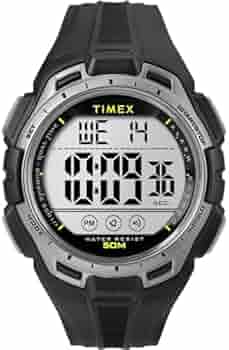 Timex Ironman mannen klassieke 43mm digitale zwarte hars band horloge TW5M51200, Zwart, Riem Timex Ironman mannen klassieke 43mm digitale zwarte hars band horloge TW5M51200, Zwart, Riem