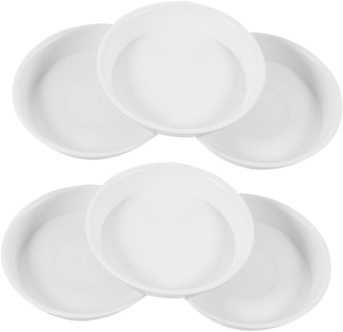 30pcs Round Plant Saucer Tray for Pots Material Water Catcher for Indoor and Outdoor Use Outer Diameter White for Flowerpots and Bonsai