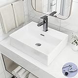 【高級排水セット付き】おしゃれ 洗面ボール 洗面ボウル 壁掛け 洗面ボウル 洗面ボール セット 洗面台 洗面鉢 手洗い器 手洗いボウル 手洗台 壁付け型 浴室洗面台 ミニ型 バルコニー 高温焼成 陶器製 シンプル 高級排水金具付き トイレ　キッチン　和風 洋風　室内 室外(長方形S排水セット)