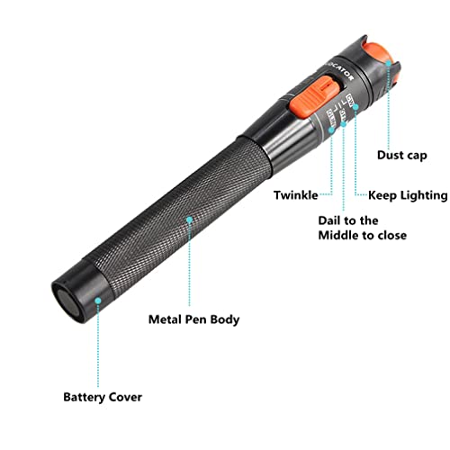 Visual Fault Locator 10MW Fiber Optic Tester Optical Cable Test Pen Detector Meter 10mW for CATV Telecommunications Multi-Function Tester - Image 3