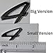 Chrome 4 Number Letter Rear Emblem Badge Insignia for Porsche Carrera 911 (997-991-992), Small Version