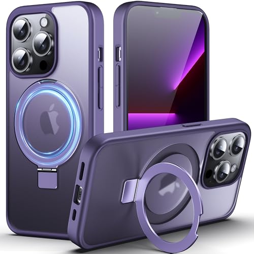 DASFOND iPhone 13 Pro �p �P�[�X [MagSafe �Ή�] 2023 �A�b�v�O���[�h[�I�[���C������] �ČRMIL�K�i�̗����h�~�C���r�W�u�������O�L�b�N�X�^���h �������}�b�g �d�b�P�[�X �J�o�[ iPhone 13Pro 6.1 �C��